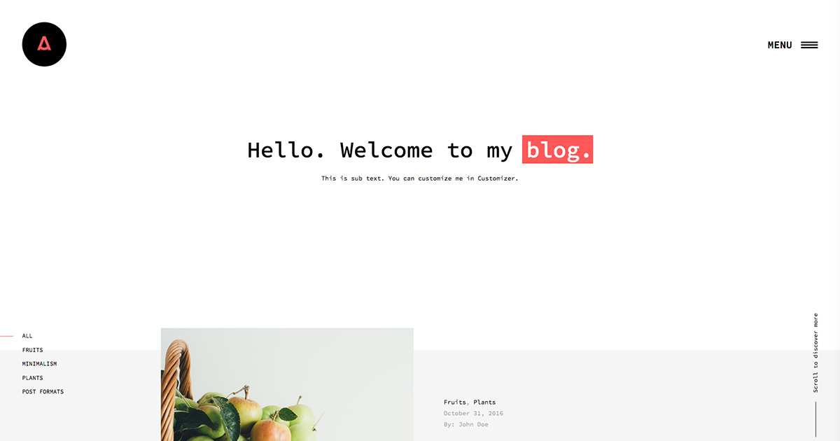 Adonia theme screenshot