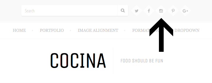 Cocina social nav menu