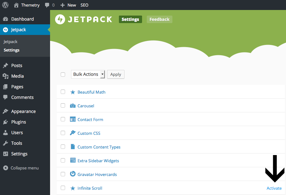 jetpack-infinite-scroll-activate