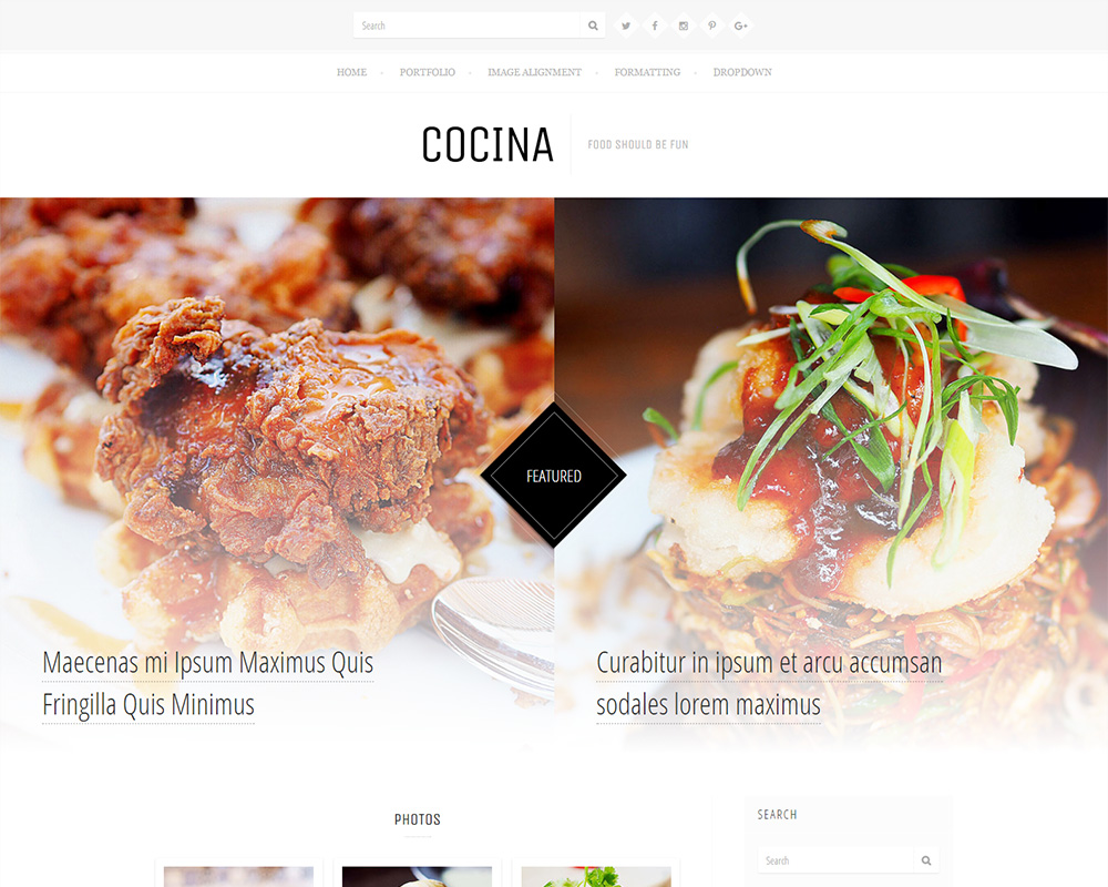 The Cocina theme