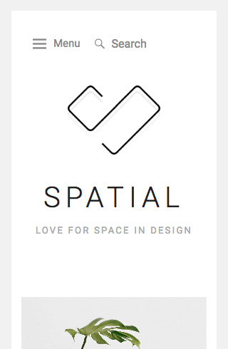 Spatial: A Clean, Minimalist Theme for WordPress mobile screenshot