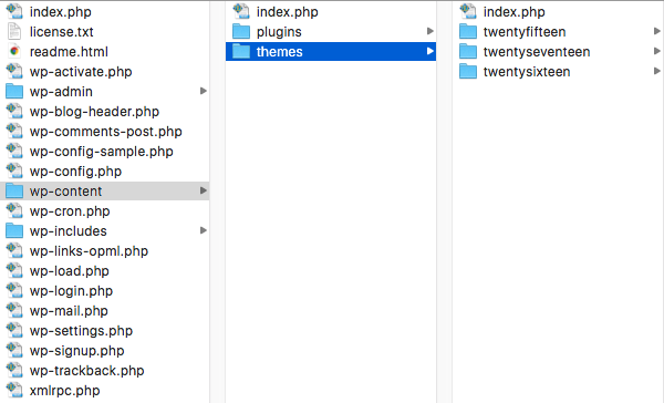 Theme directory structure